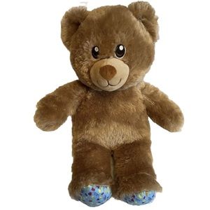 Build-A-Bear Workshop Tan Happy Birthday Bear - Never Played With! Confetti Feet